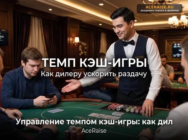 Управление темпом кэш-игры: как дилеру вежливо удерживать внимание игроков и не затягивать сдачу