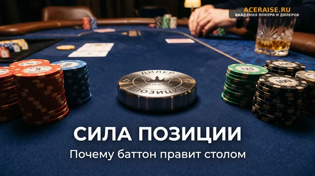 Позиционная модель на префлопе: почему Баттон всегда зарабатывает больше всех