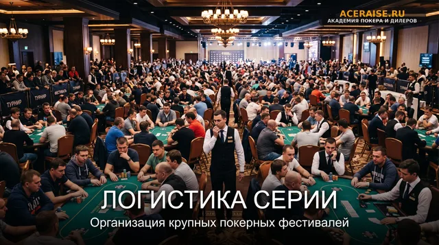 Логистика крупных покерных серий: как организовать фестиваль на 50+ столов без хаоса и задержек