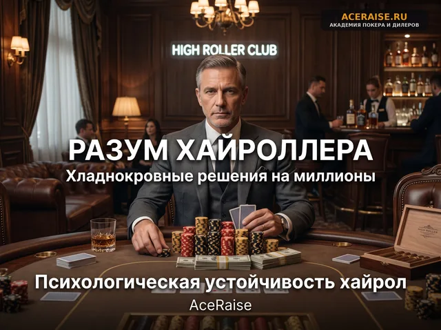 Психологическая устойчивость хайроллера: как принимать хладнокровные GTO-решения при игре на запредельные деньги