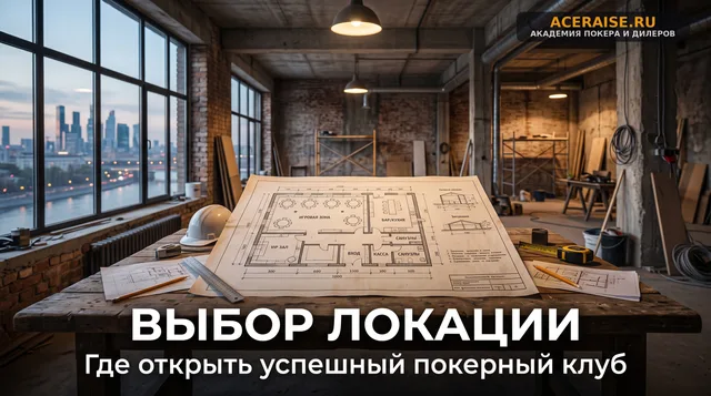 Локация и помещение: как выбрать идеальное место для спортивного покерного клуба и не прогадать с арендой