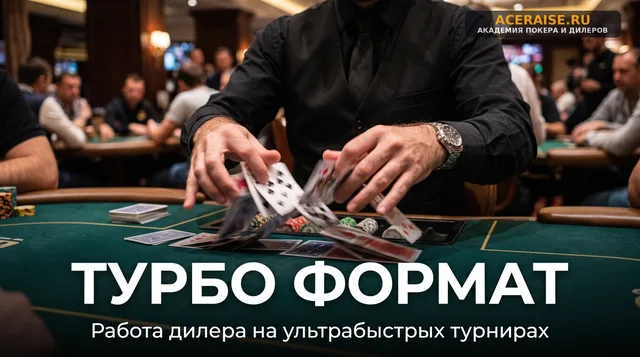 Особенности работы дилера на турнирах с быстрыми структурами (Turbo и Hyper-Turbo): как держать темп