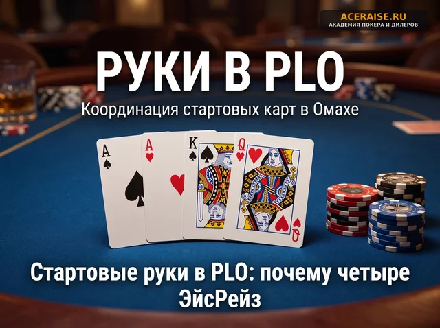 Стартовые руки в PLO: почему четыре карты — это не две руки в Холдеме