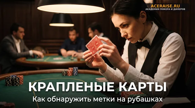 Заметки инспектора: как дилеру выявлять крапленые карты прямо во время раздачи
