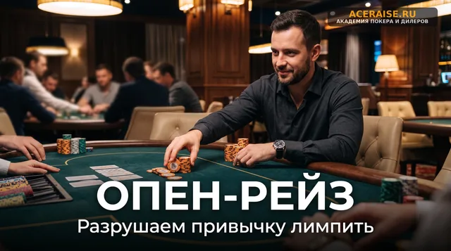 Опен-рейз на префлопе: как правильно выбирать размер ставки и почему лимп — это ошибка