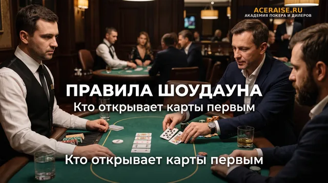 Шоудаун по правилам TDA: кто должен открывать карты первым и когда это обязательно
