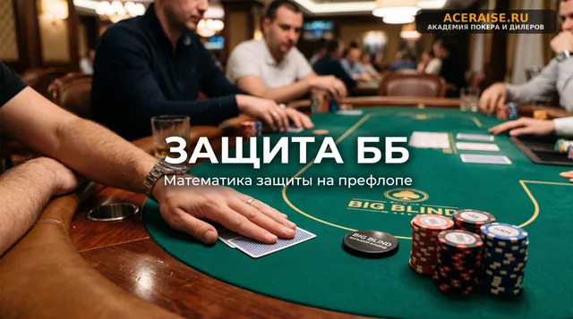Защита большого блайнда (BB) на префлопе: математика колла и концепция EQR