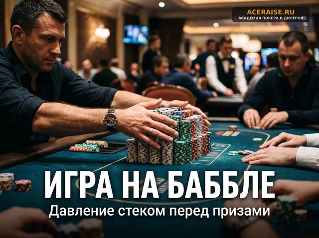 Как играть на баббле: концепция давления стеком и защита турнирной жизни