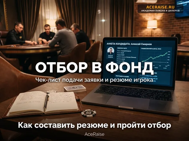 Как составить резюме и пройти отбор в топовый покерный фонд: чек-лист для игрока