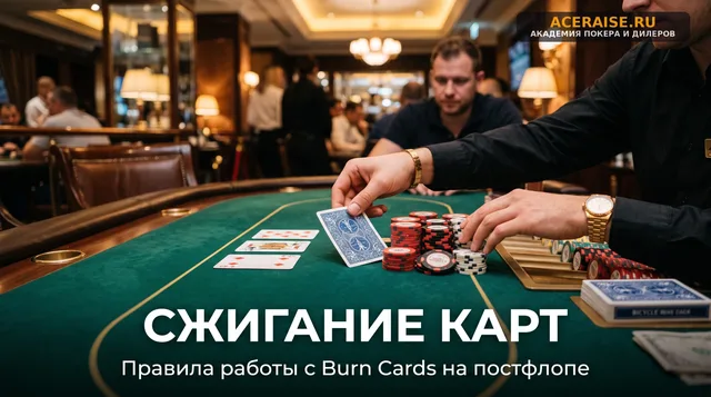 Регламент сжигания карт (Burn Cards): как физически защитить колоду от подглядывания на постфлопе
