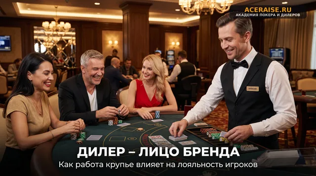 Дилер как лицо бренда: как профессиональная работа за столом удерживает игроков и генерирует лояльность