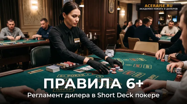 Регламент раздачи Шортдека (6+): особенности структуры анте, тасовки колоды и чтения стрита A-6-7-8-9