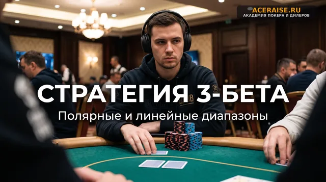 Полярный против линейного 3-бета: солверные префлоп-стратегии в кэше и MTT