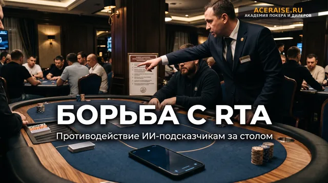 Высокотехнологичный обман: как бороться с использованием ИИ-подсказчиков (RTA) и скрытых камер за столами