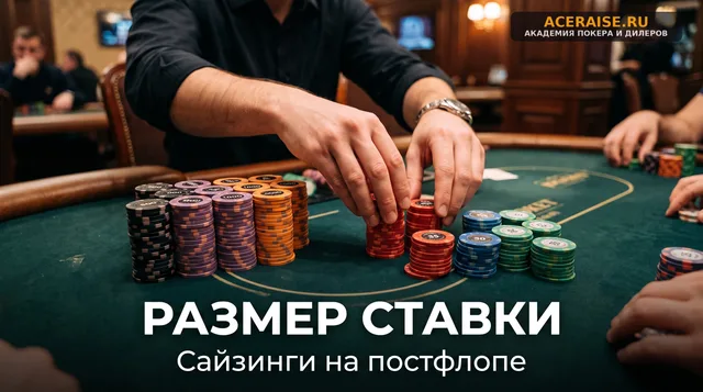 Сайзинги ставок на постфлопе: когда использовать овербеты, а когда ставить 1/3 банка