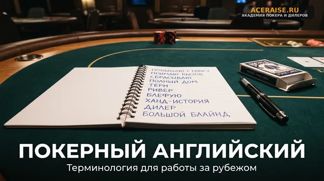Английский для покерного дилера: международная терминология и фразы для работы за рубежом
