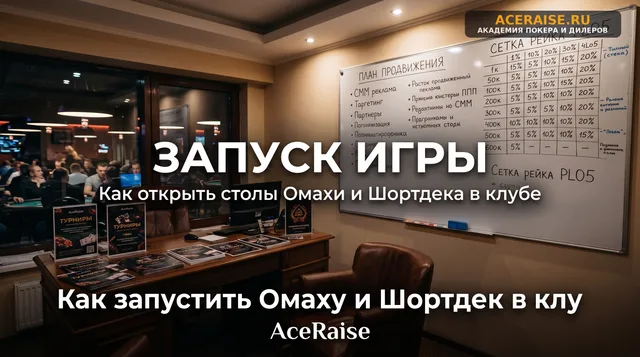 Как запустить Омаху и Шортдек в клубе: маркетинг и экономика альтернативных дисциплин для владельцев бизнеса