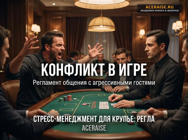 Стресс-менеджмент для крупье: регламент общения с агрессивными и нетрезвыми гостями