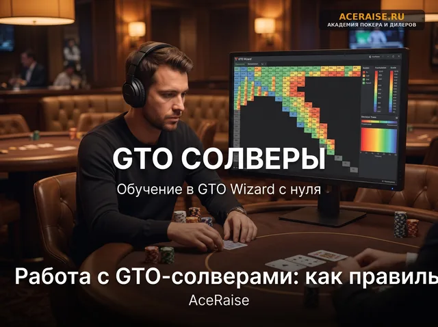 Работа с GTO-солверами: как правильно анализировать свои раздачи в GTO Wizard с нуля
