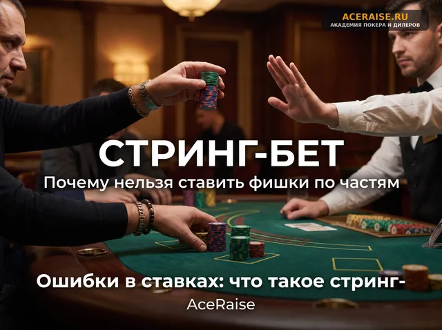 Ошибки в ставках: что такое стринг-бет (String Bet) и действия вне очереди по регламенту TDA