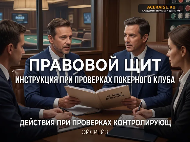 Действия при проверках контролирующих органов: юридическая инструкция для управляющего покерным клубом