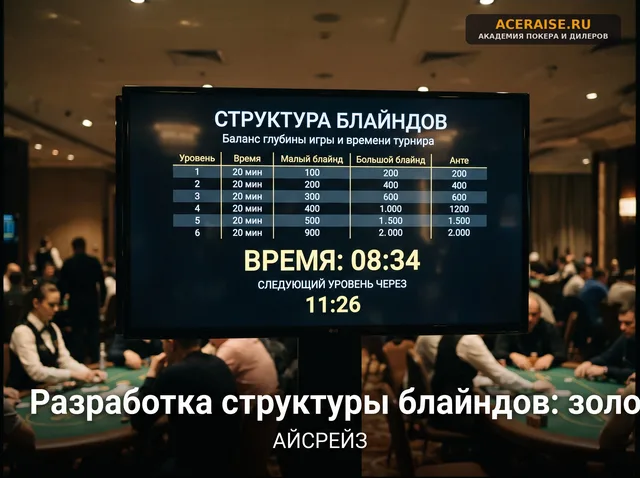 Разработка структуры блайндов: золотые правила баланса между глубиной игры и хронометражем турнира