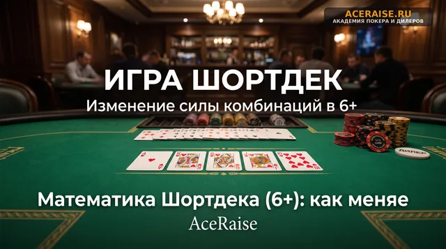 Математика Шортдека (6+): как меняется вероятность комбинаций и почему флеш бьет фулл-хаус