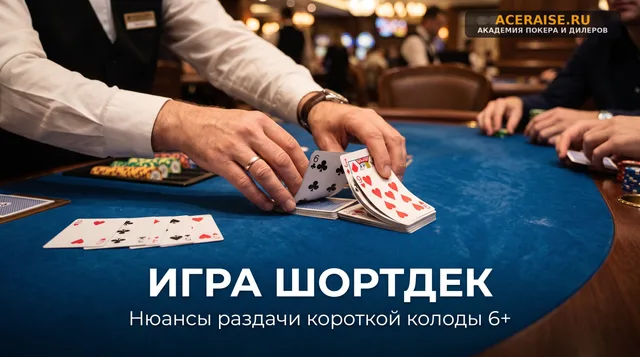 Раздача короткой колоды (Шортдек / 6+ Holdem): физические нюансы работы с 36 картами