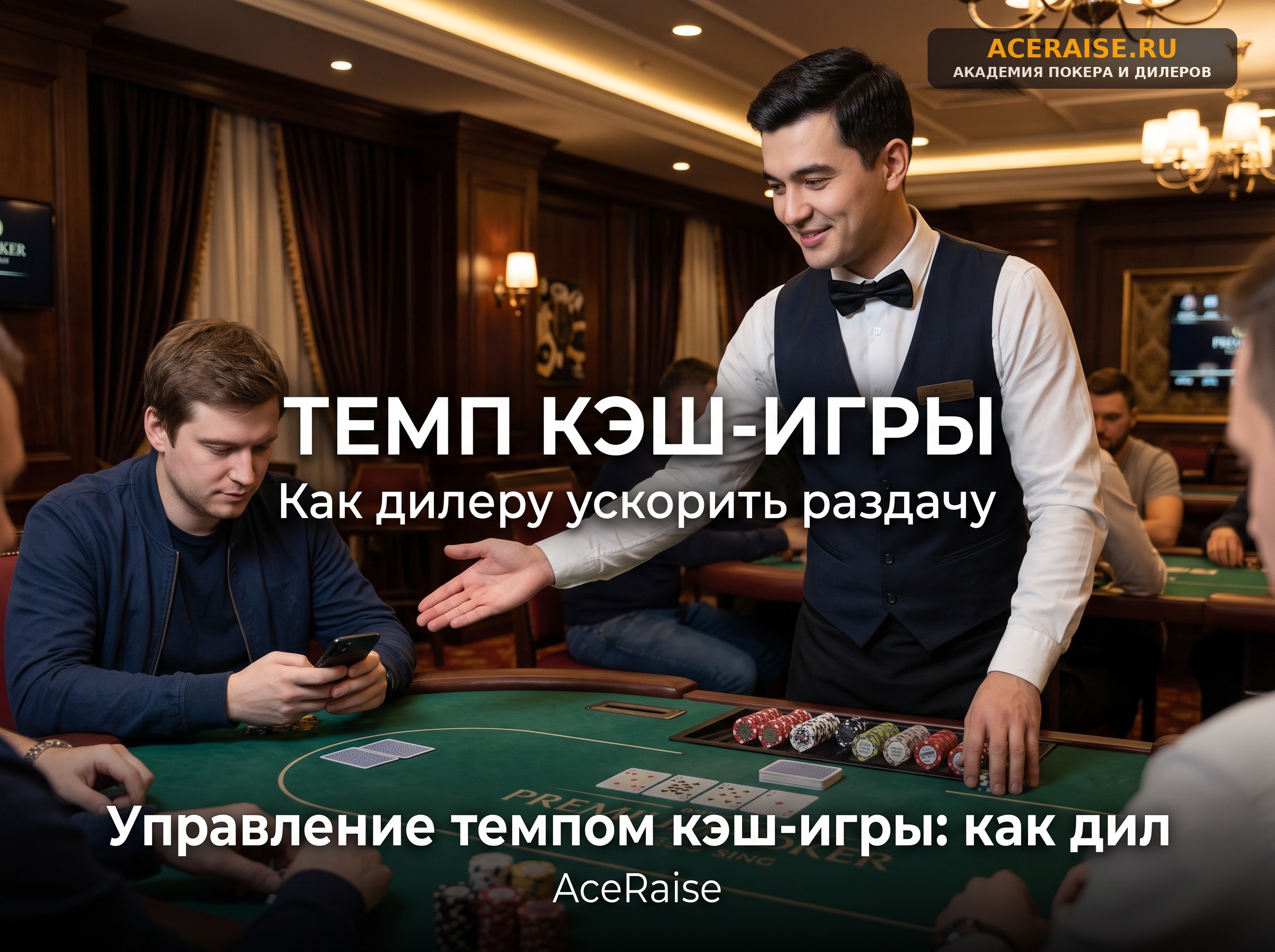 Управление темпом кэш-игры: как дилеру вежливо удерживать внимание игроков и не затягивать сдачу