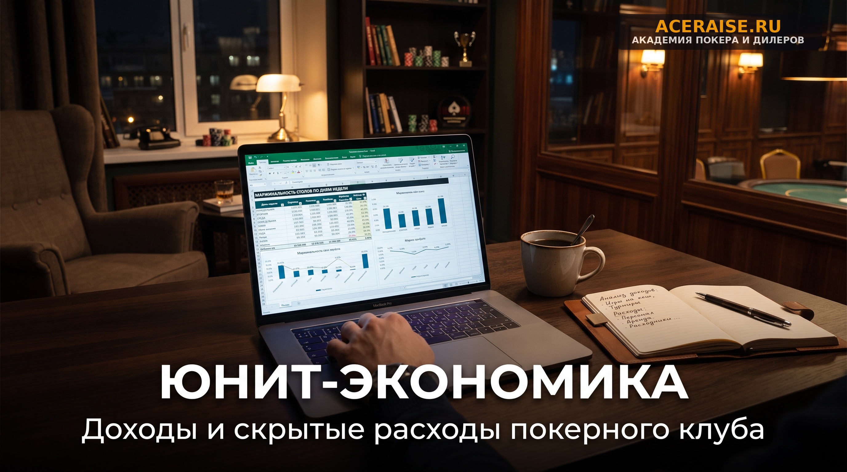 Юнит-экономика покерного клуба: из чего складывается чистая прибыль и где прячутся скрытые кассовые разрывы