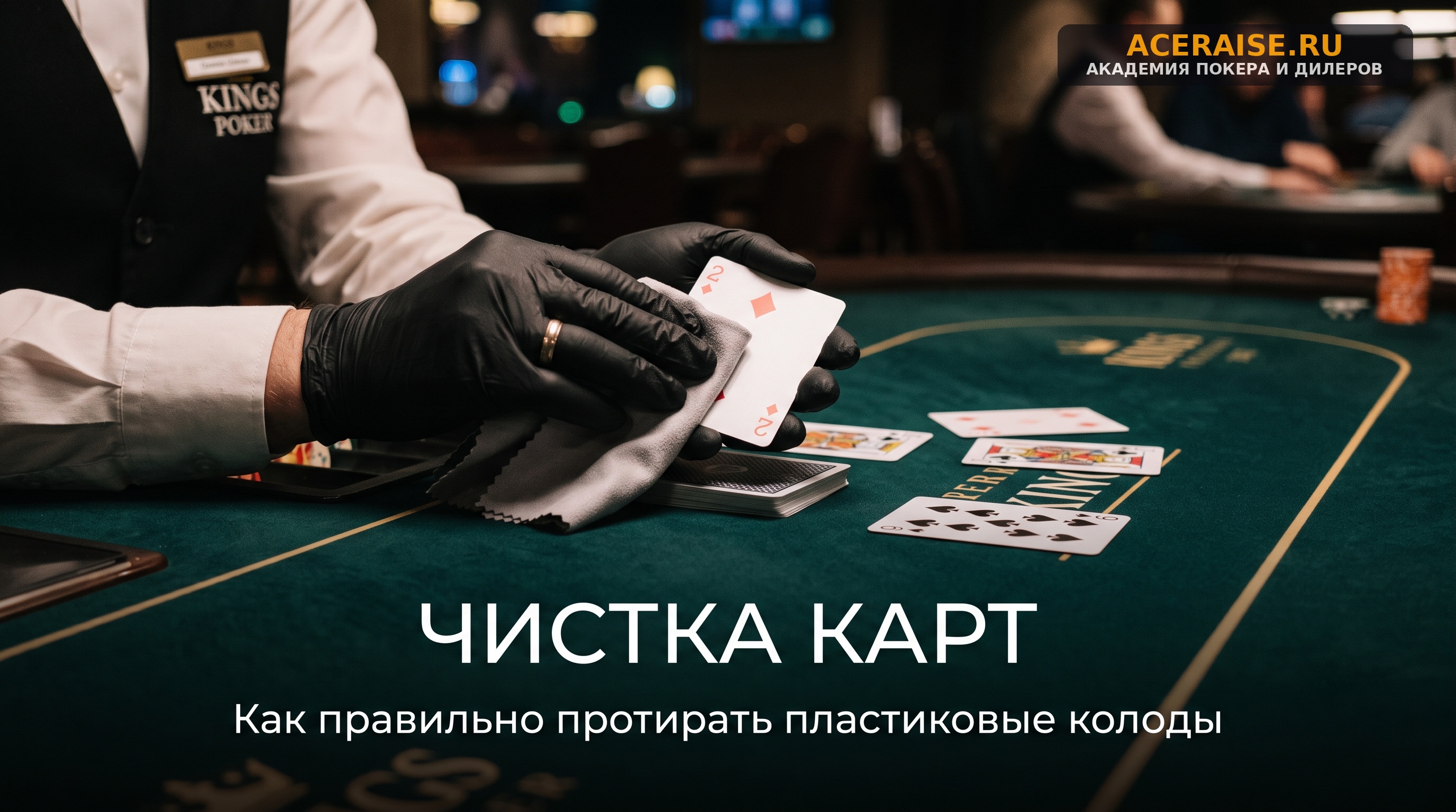 Уход за покерным столом и инвентарем: обязанности дилера на смене и правила гигиены оборудования