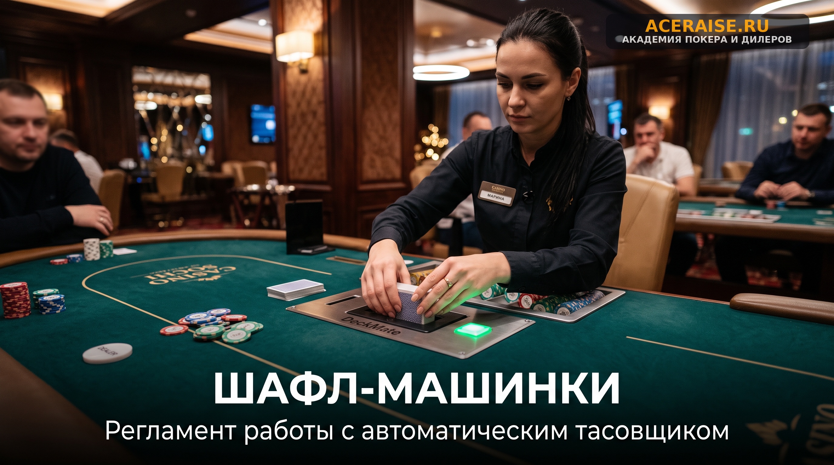Использование шафл-машинок (Shuffle Machines): регламент дилера по работе с автоматическими тасовщиками