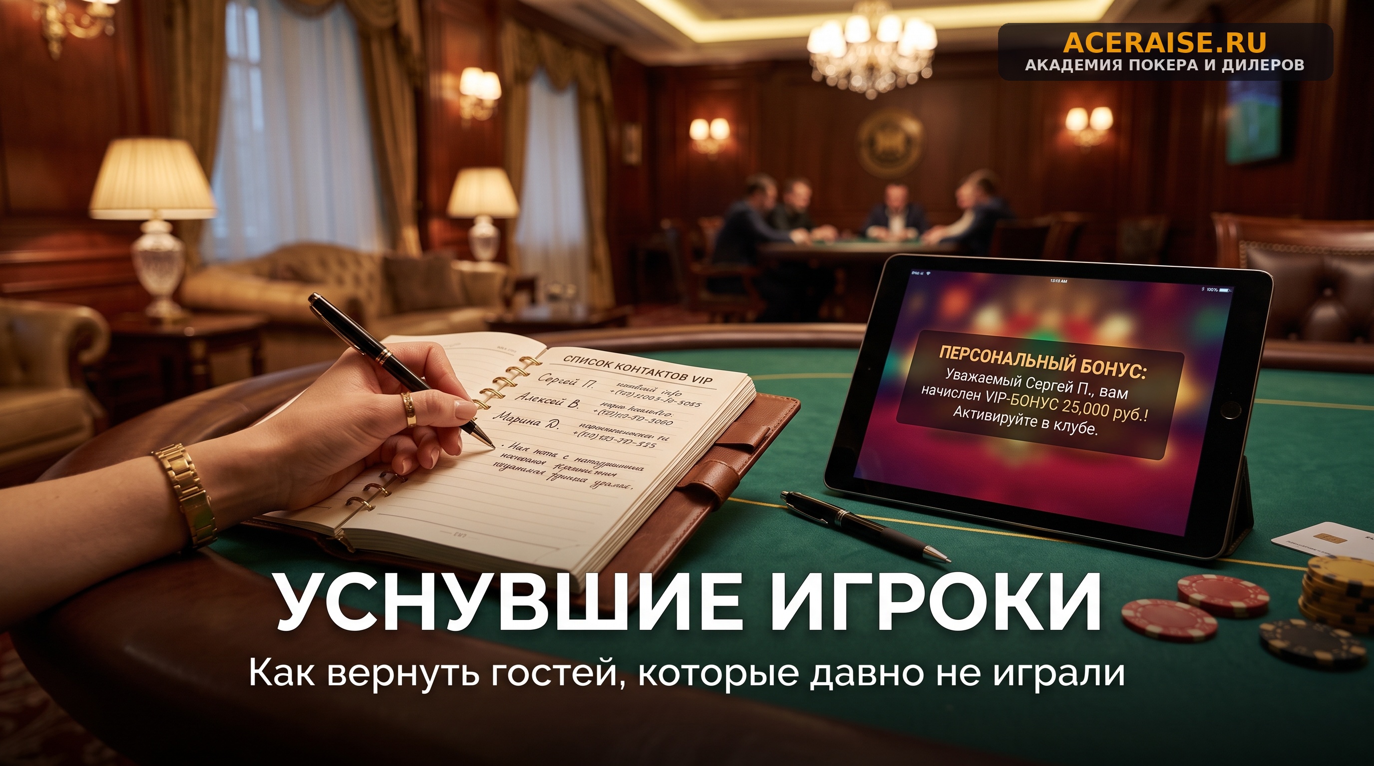 Работа с базой игроков (CRM): как сегментировать гостей и возвращать «уснувших» покеристов