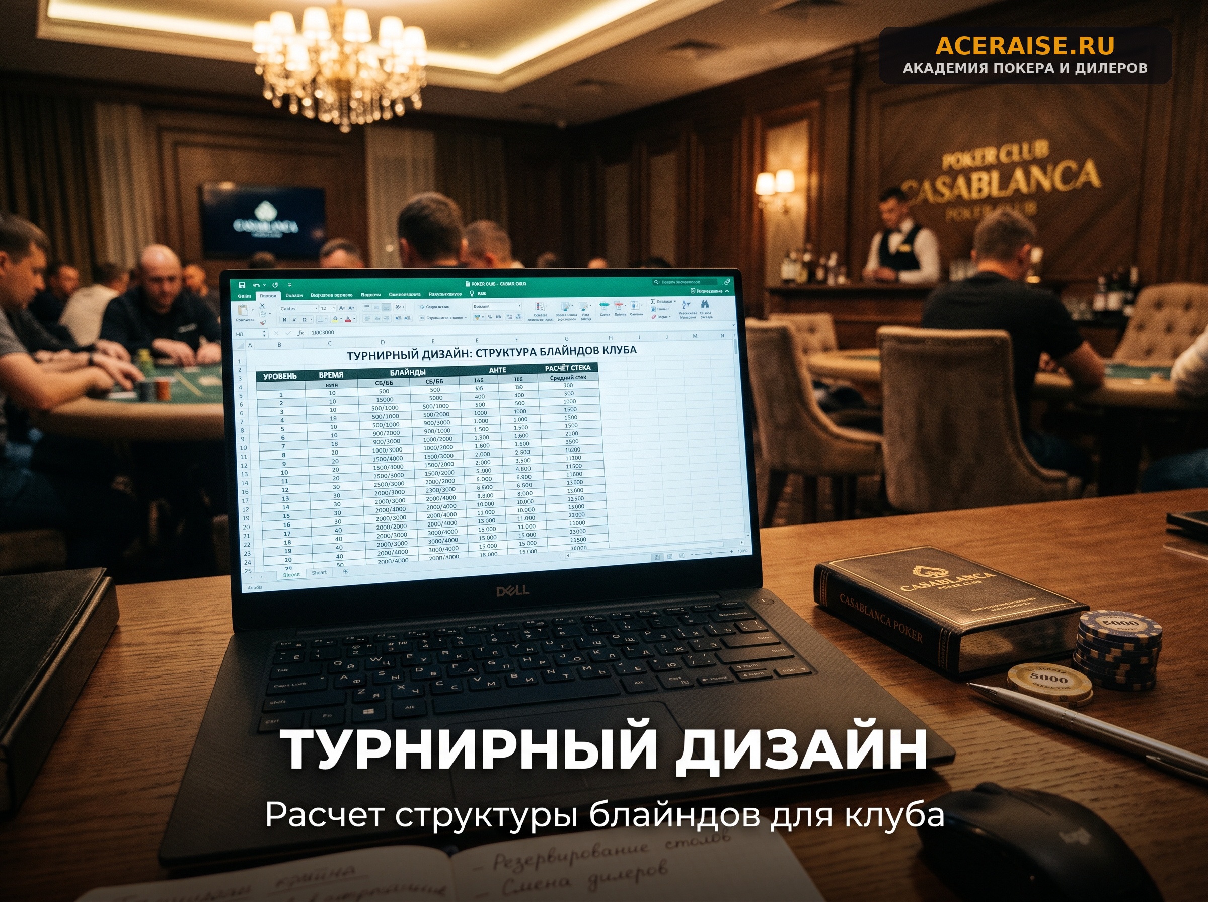 Разработка турнирных структур: баланс префлоп-глубины стеков и хронометража серий