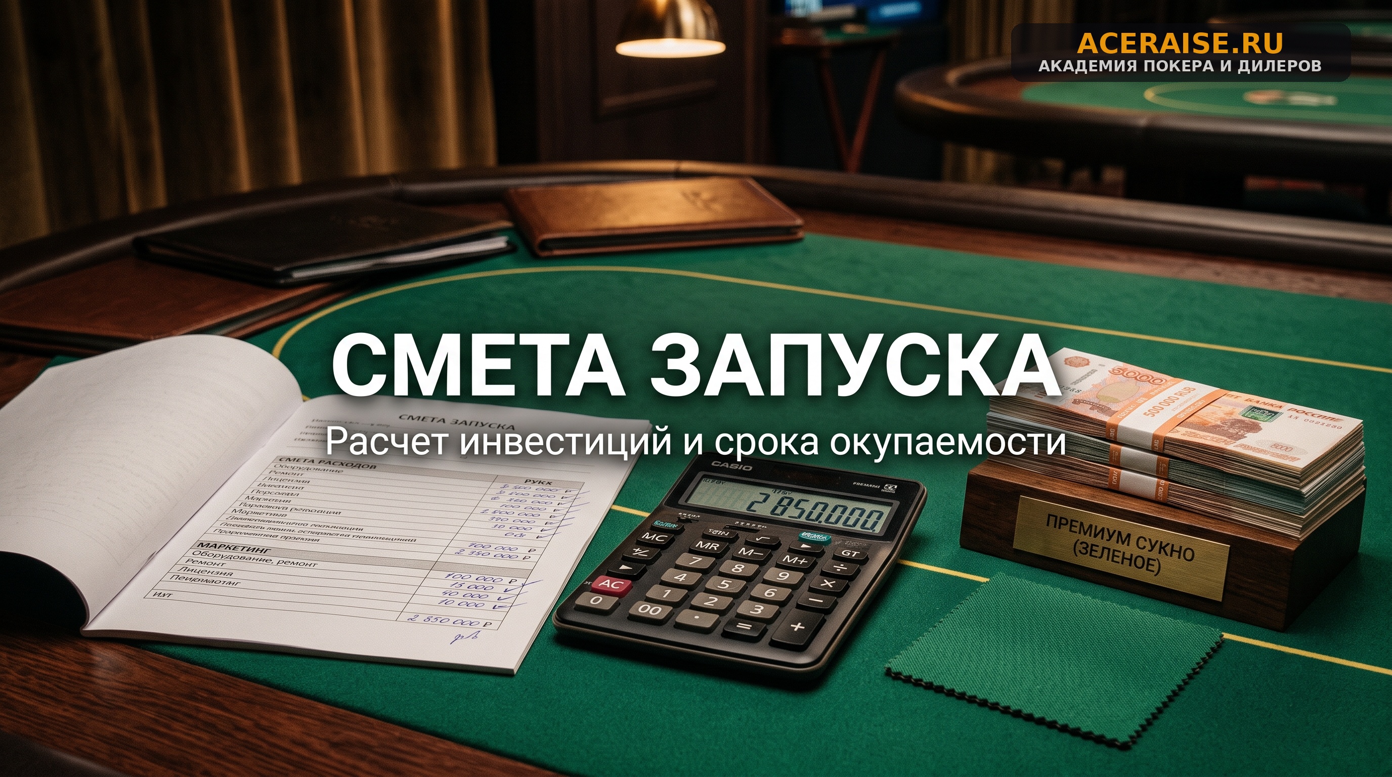 Как открыть покерный клуб с нуля: пошаговый бизнес-план, смета и расчет окупаемости