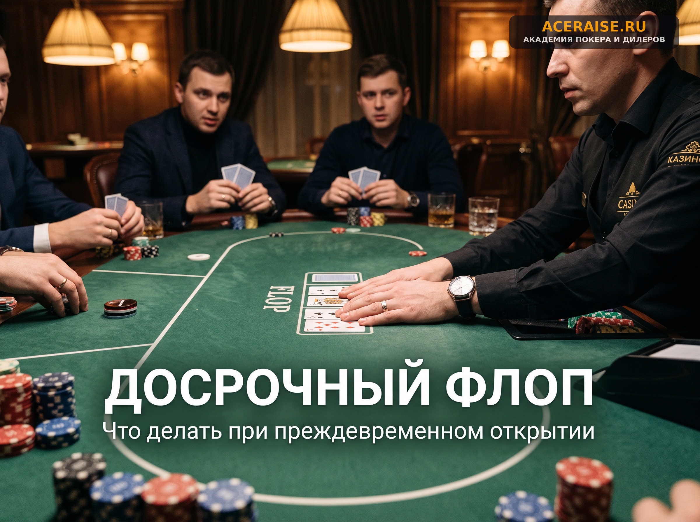 Засвеченные карты на префлопе и постфлопе: регламент исправления ошибок дилера при раздаче