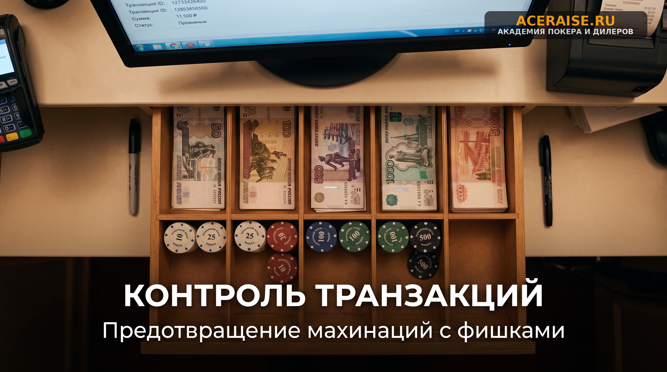 Работа кассы (Cash Cage) покерного клуба: регламент инкассации и предотвращение кассовых махинаций