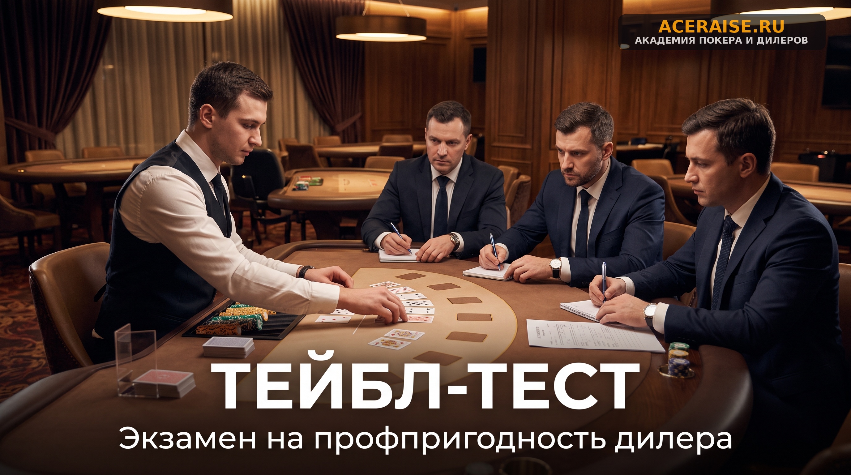 Тейбл-тест (Table Test) в казино: как подготовиться и сдать практический экзамен на дилера