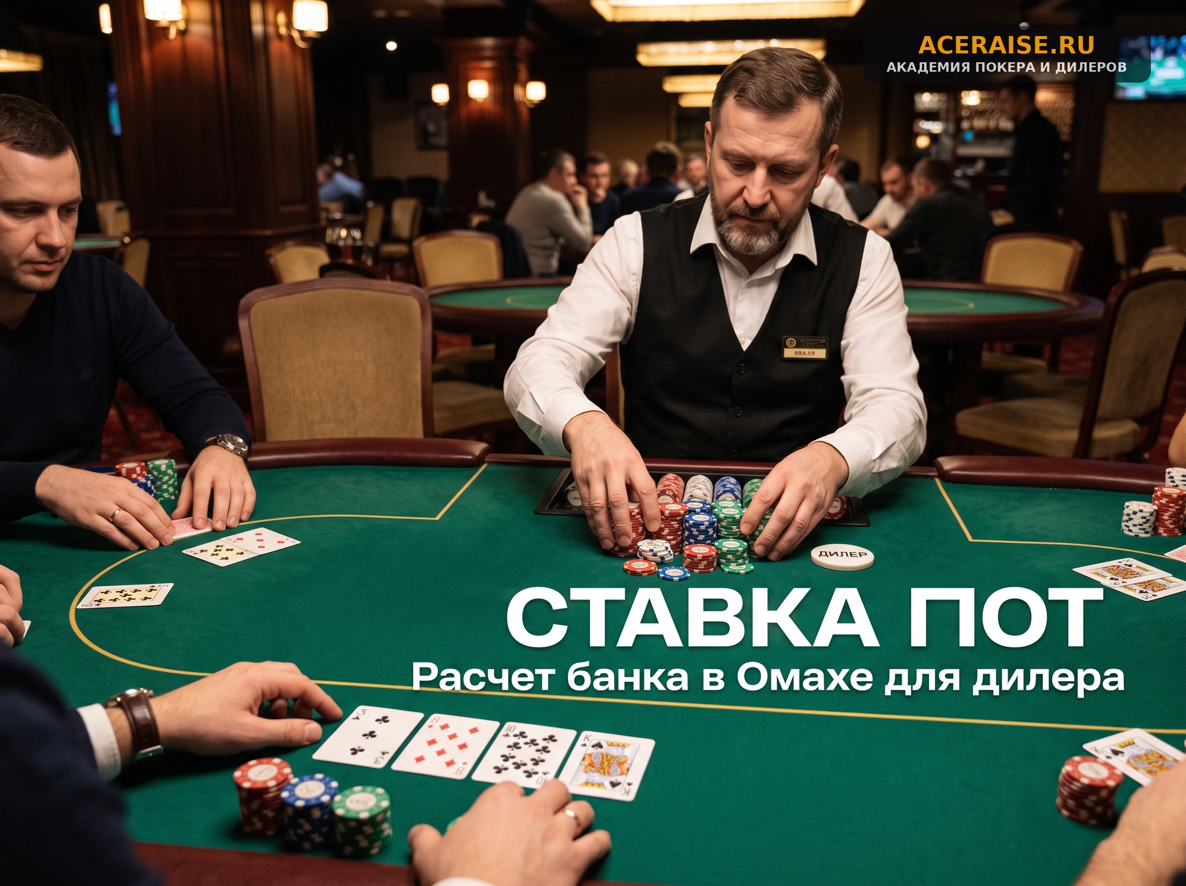 Расчет максимальной ставки в Пот-Лимит Омахе (PLO) на постфлопе: регламент и формулы для дилера