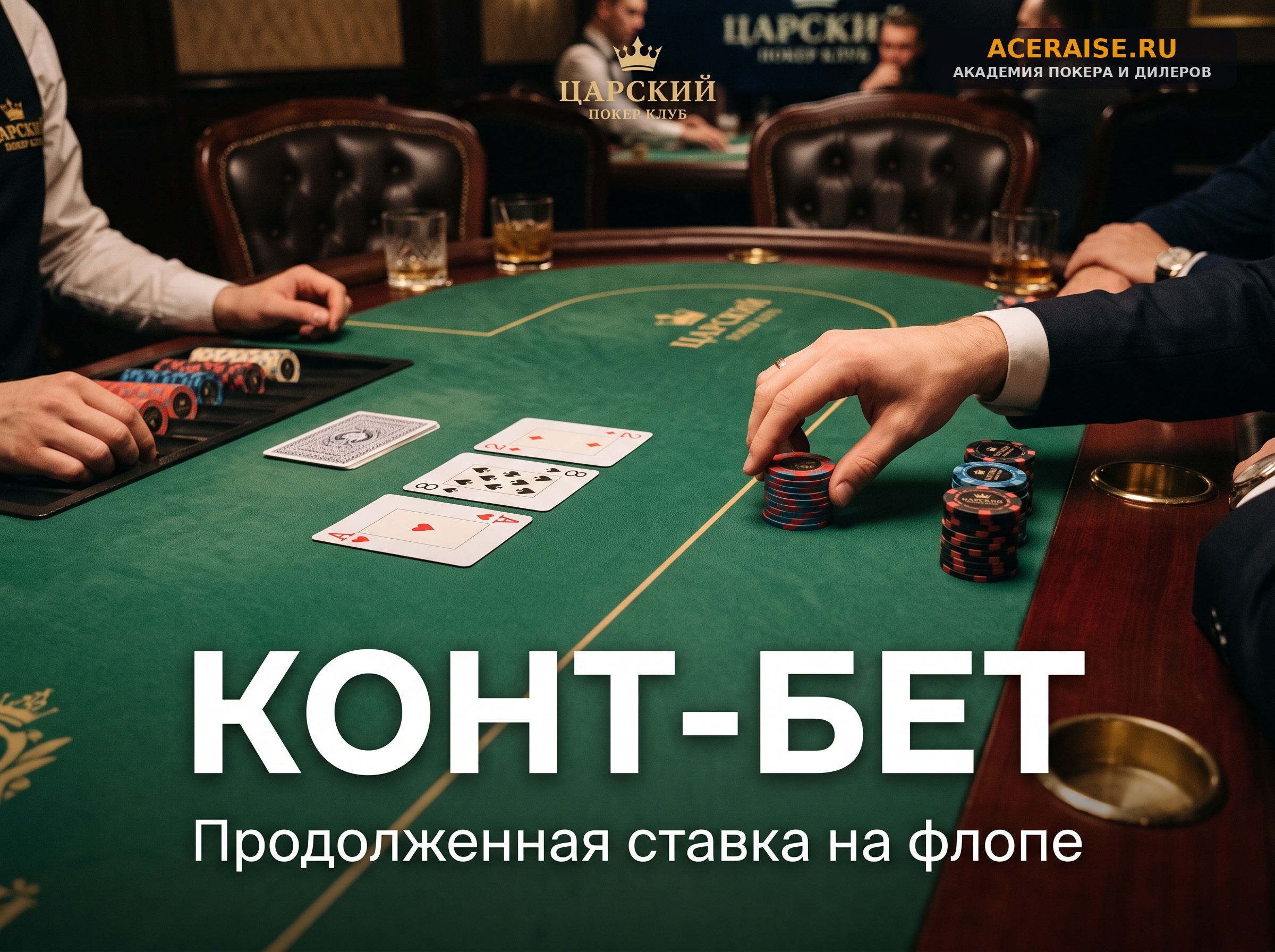 Конт-бет на флопе: как ставить продолженную ставку и выбирать сайзинг