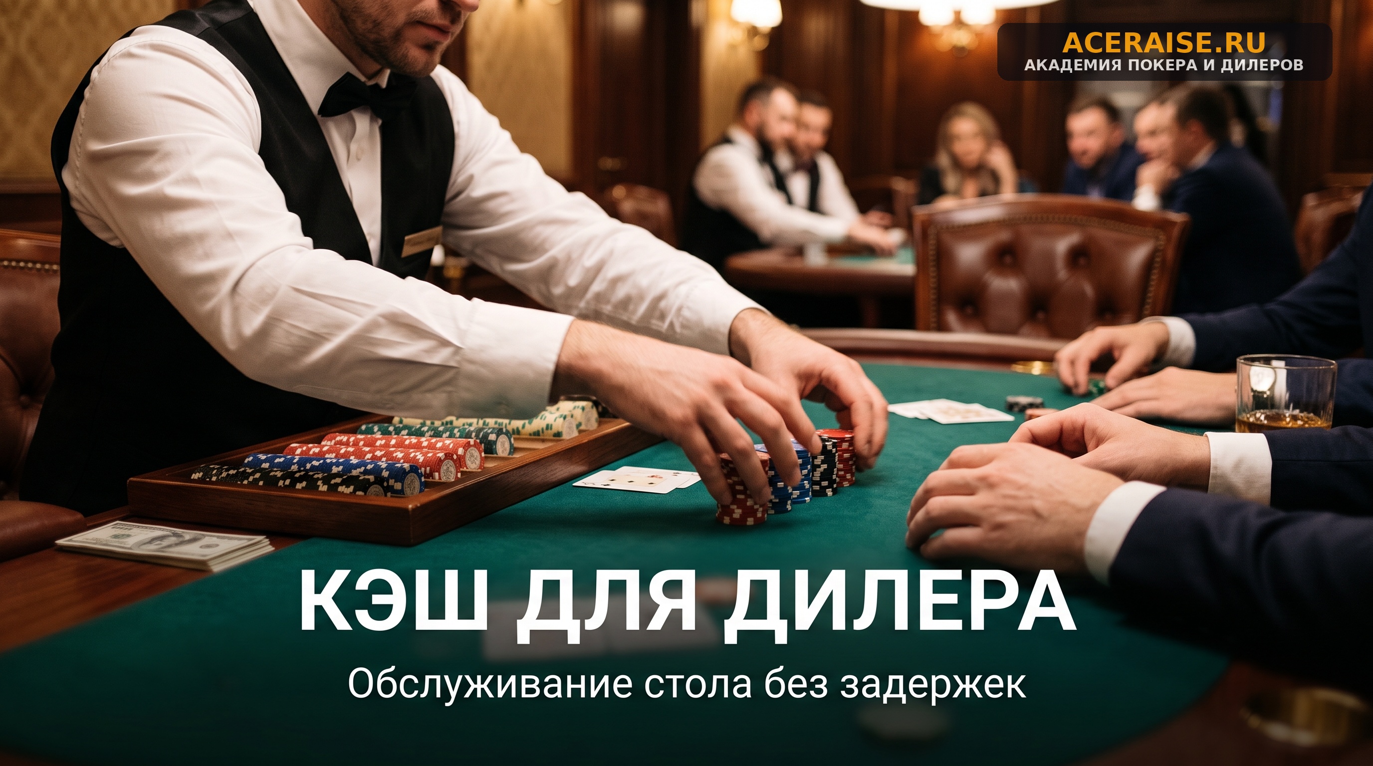 Особенности обслуживания кэш-столов: закупка фишек «из бокса», чаевые и поддержание темпа