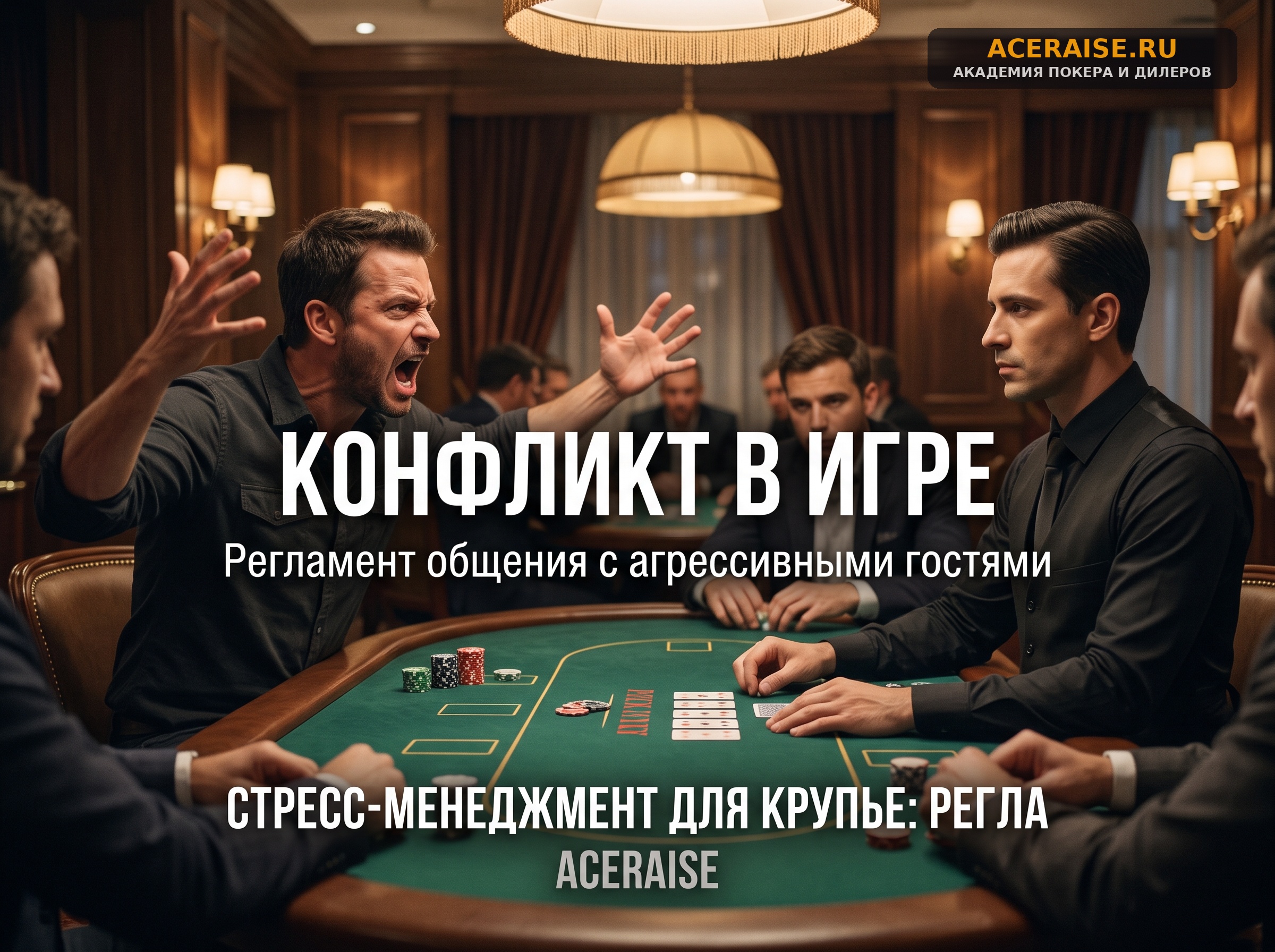 Стресс-менеджмент для крупье: регламент общения с агрессивными и нетрезвыми гостями