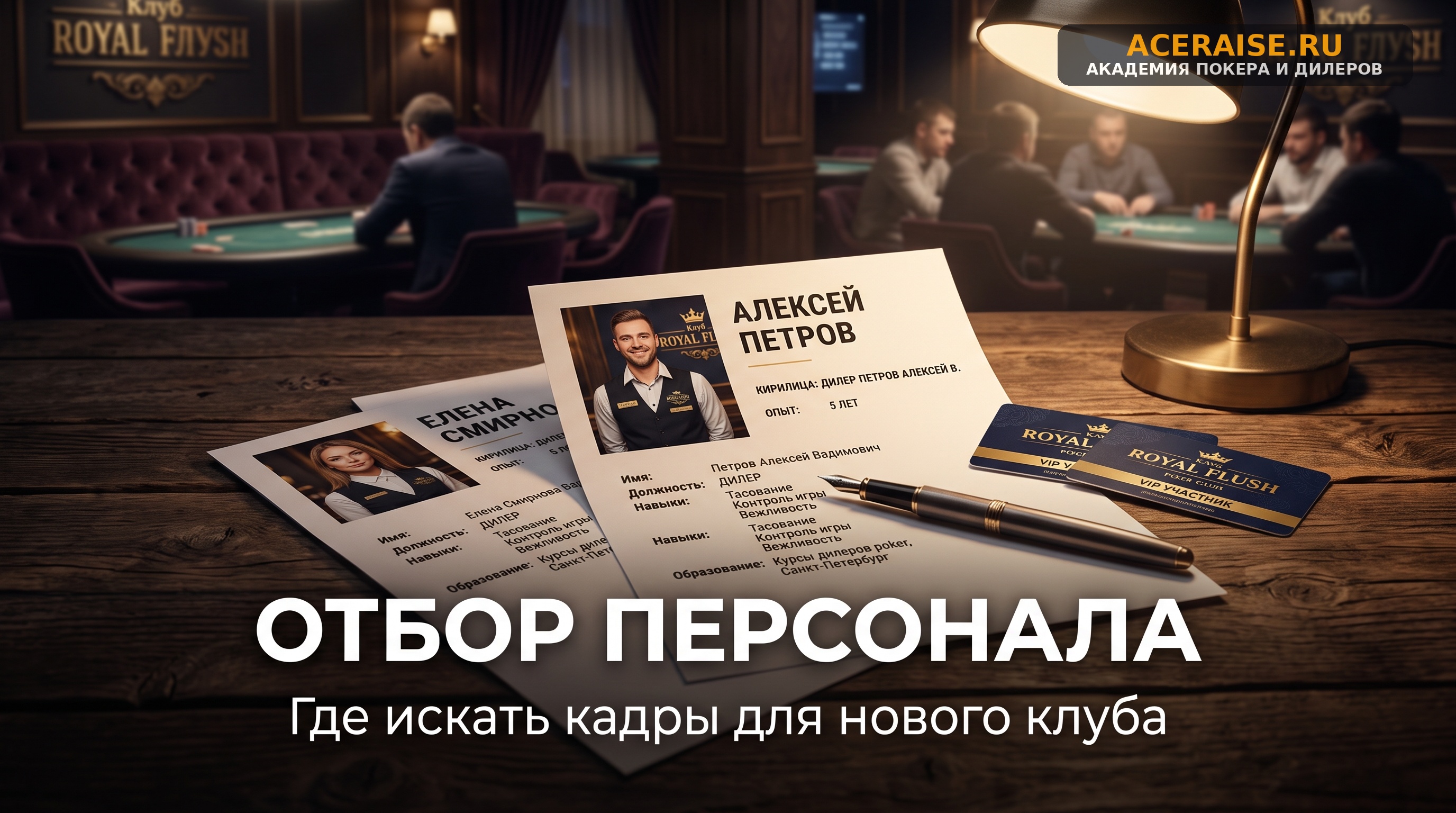 Подбор и найм персонала для покерного клуба: где искать профессиональных дилеров и как проводить массовые тейбл-тесты
