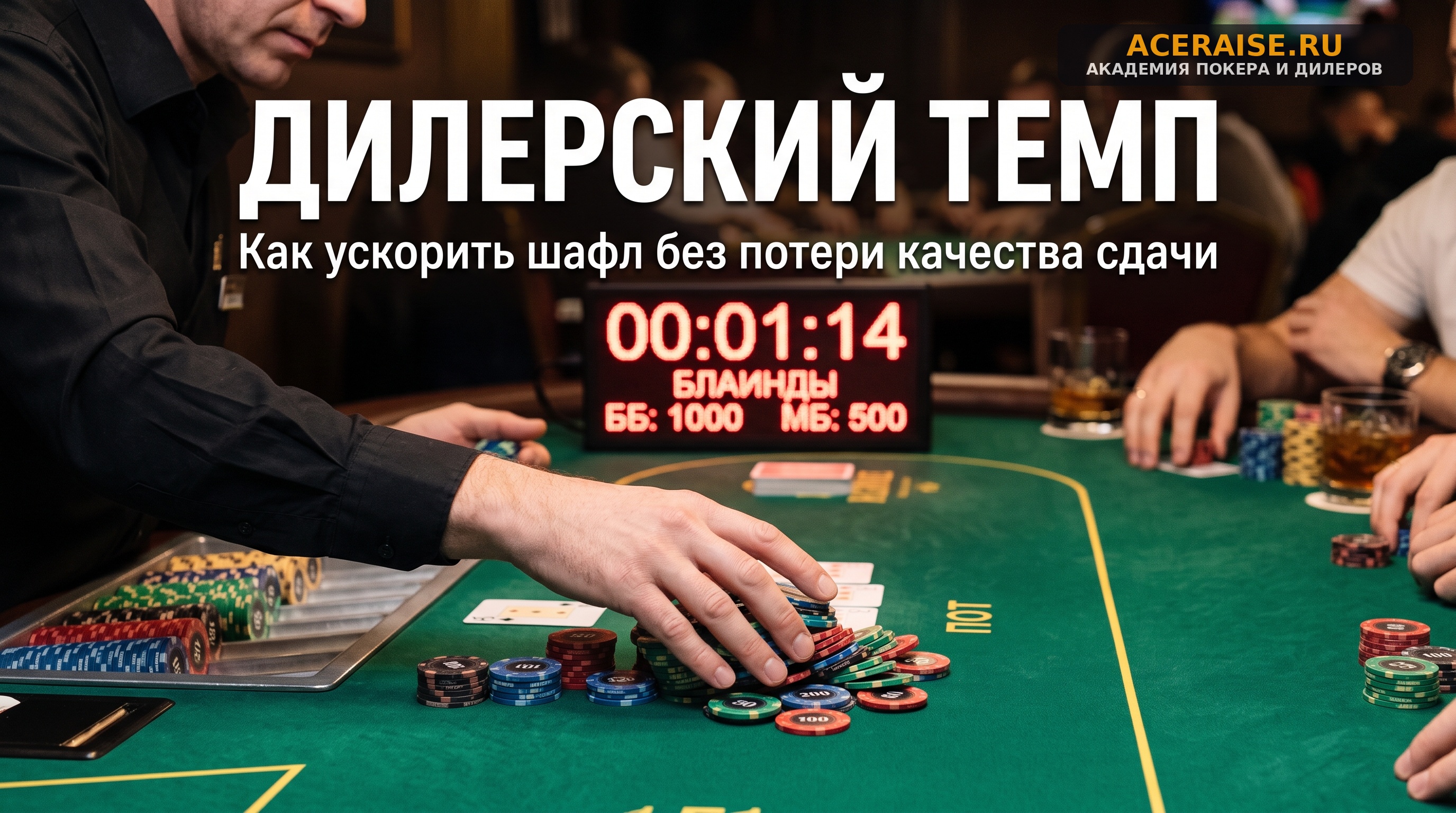 Особенности работы дилера на турнирах с быстрыми структурами (Turbo и Hyper-Turbo): как держать темп