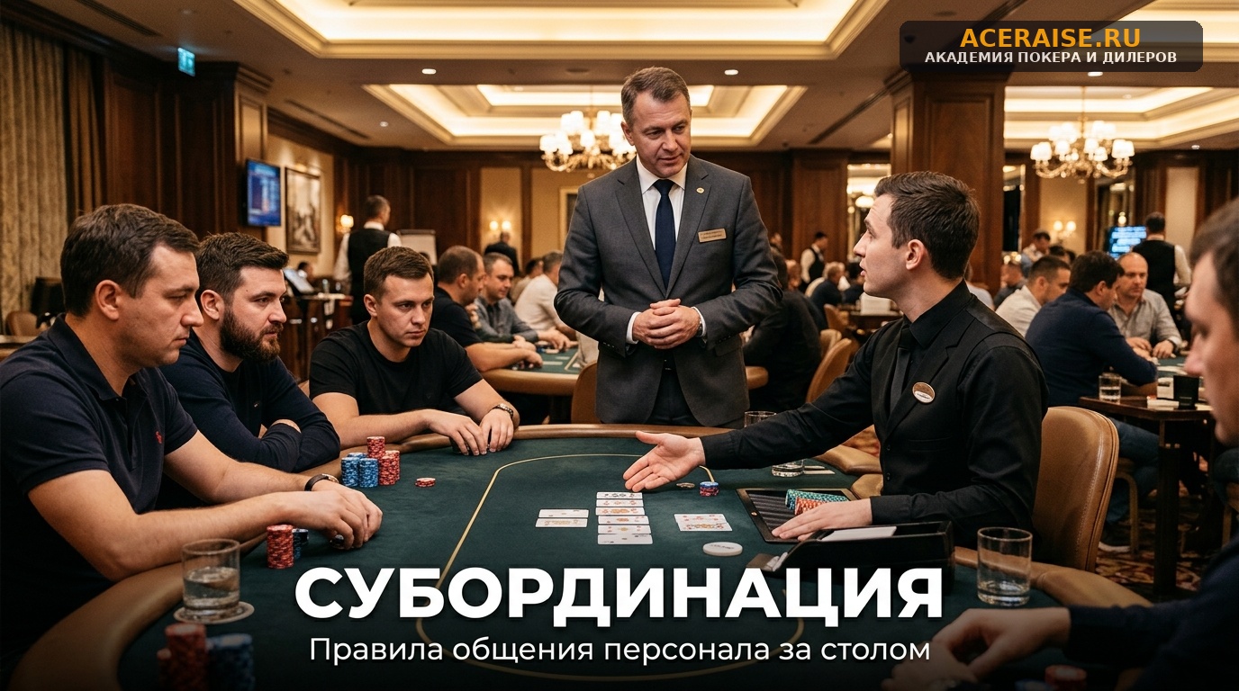 Субординация и этикет в зале: как дилеру правильно взаимодействовать с флором и пит-боссом во время смены