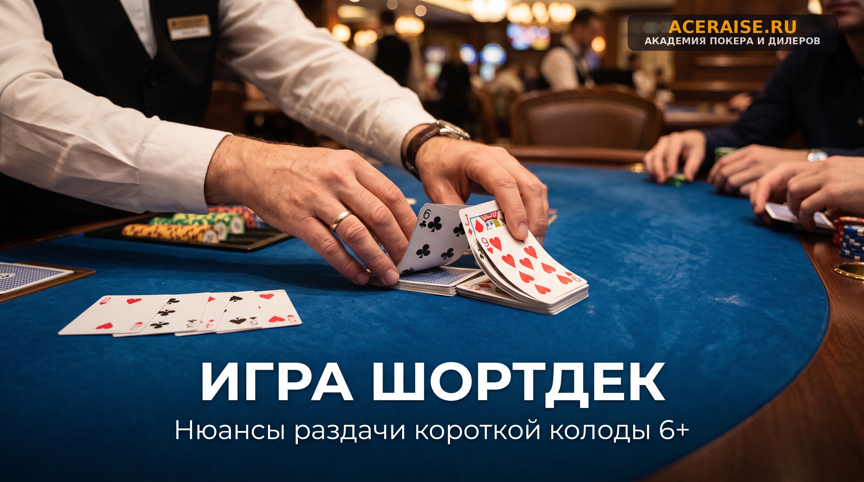 Раздача короткой колоды (Шортдек / 6+ Holdem): физические нюансы работы с 36 картами